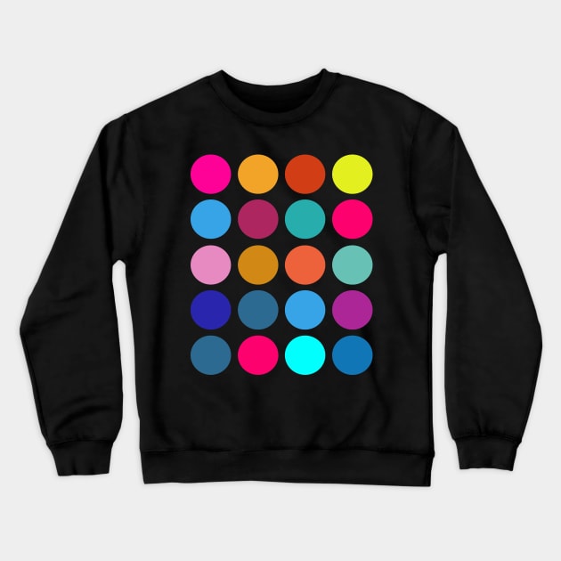 Colorful Dots Crewneck Sweatshirt by RockettGraph1cs